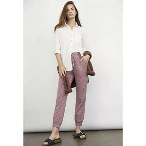 Anthropologie Saturday Sunday Maren Joggers‎ Pink Loungewear Pants Size Large